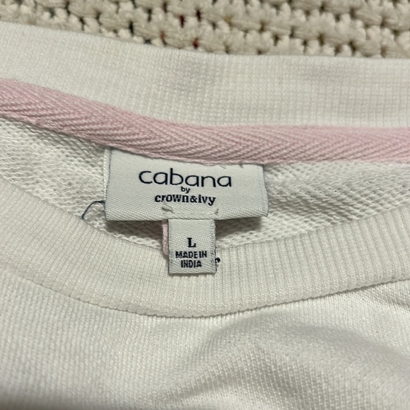 Cabana by Crown and Ivy Oversize Long Sleeve Pullover Women's Size Large - Picture 3 of 8